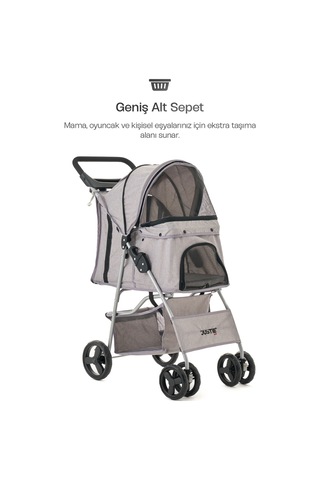 Justie Pet Petronas Kedi & Köpek Arabası 82 x 46 x 99 CM
