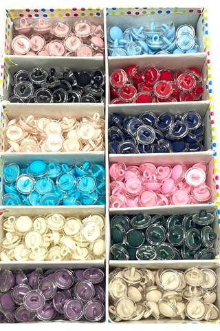 Bebek Düğmesi / Mat Model / 10 Adet /bebe03/ - Lacivert