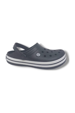 Zerhan Cflex 145 Unisex Siyah Beyaz Siyah Sabo Terlik Sandalet Siyah