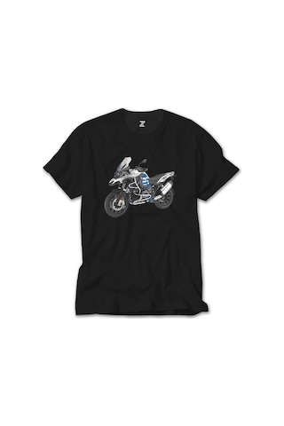 BMW GS Blue Siyah Tişört Siyah