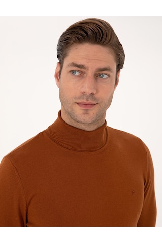Pierre Cardin Erkek Pas Kazak /triko 50314202-vr040 Açık Turuncu