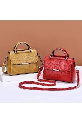 Didadodo A966-5 Taş Desen Bayan Tek Omuz Çantası Yeşil, Yeni Desen Yeşil