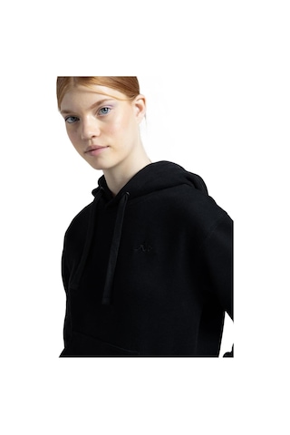 Kappa 361m4bw Authentic Kei Sweat Siyah Kadın Sweatshirt