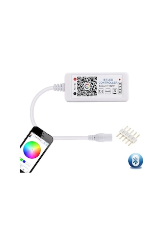 Bluetooth Destekli 12V 24V / Rgbw / Led Şerit Denetleyici.