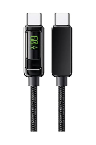 Zuidid Ekranlı 60w Hasır Örgü Type-c Pd Hızlı Şarj Ve Data Kablo
