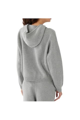 Loulou Studio Lüks Kaşmir Örgü Kapüşonlu Sweatshirt - Gri
