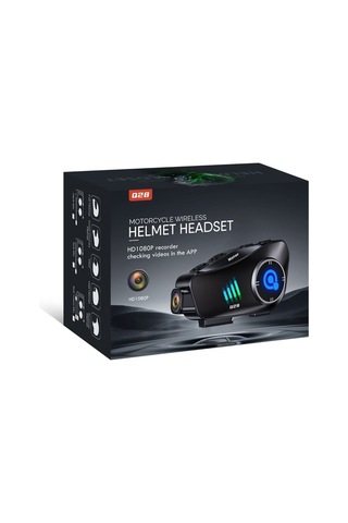 Q28 İntercom Kameralı Hd 1080p Kameralı Kask Kulaklık Su Geçirmez 32gb Hafıza Kartlı