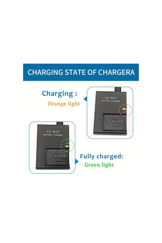 Xuweiwei Canon Lp E17 Pil Eos 750d 760d 800d 200d 77d M3 M5 M6 İçin Lc E17 Ab Fişi Edekoy 1 Set Şarj Cihazı