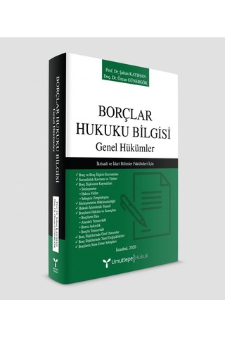 Borçlar Hukuku Bilgisi Genel Hükümler