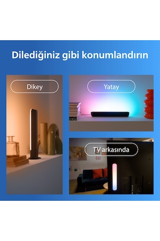 Philips Smart Lighting Rgbıc Işık Barı 30 Cm - Google Home, Alexa, Homekit Ve Matter Uyumlu Çok Renkli
