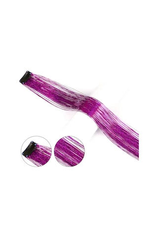 Klipsli Hair Tinsel Saç Simi / Htk17 Çok Renkli