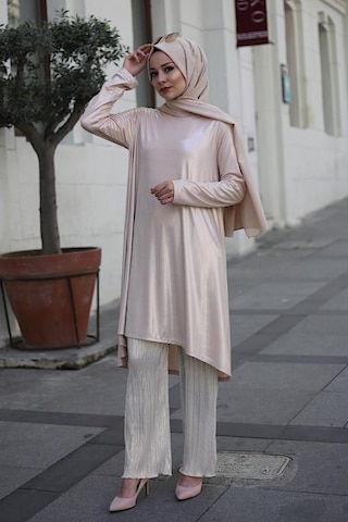 Dore Tunik Pantolon İkili Takım Altın