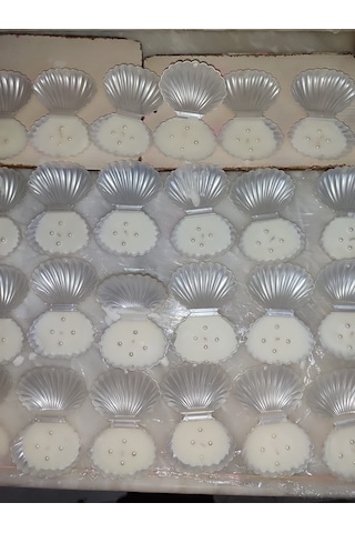 20 Adet Özel Günler İçin İstiridye Kutu Mum