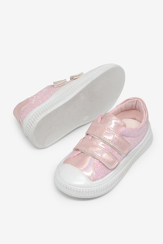 Tonny Black Çoçuk Sim Detaylı Cırtlı Rahat Kalıp Sneaker Çocuk Unisex Pembe Sneaker Tbarz1035 Pembe
