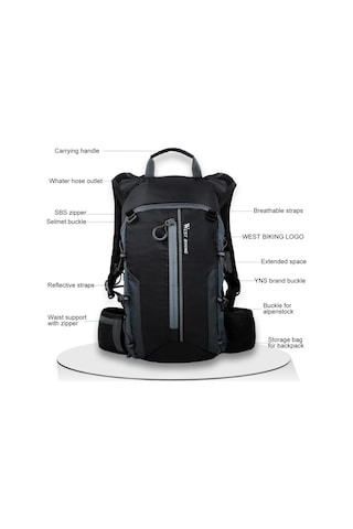 West Bıkıng Su Geçirmez Bisiklet Çanta Bisiklet Sırt Turuncu Turuncu