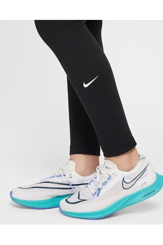 Nike Fz5605-010 One Dri-fıt Yüksek Belli Genç Çocuk Kız Taytı - Siyah