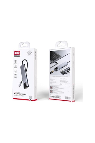 Hub013 6-in-1 Type-c Hub - 4k Hdmı, 100w Pd Şarj, Rj45 Ethernet Ve Dual Usb 3.0 Dönüştürücü