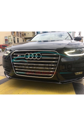 Audi A4 S4 Ön Panjur Komple Siyah 2012-2015 B8 Makyajlı