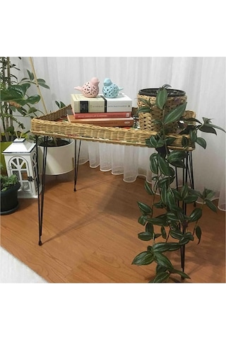 Metal Firkete Ayak 42 Cm 4lü Set Masa Orta Sehpa Zigon Kütük Ayak