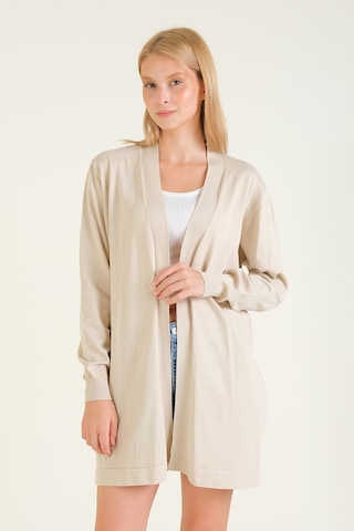 Giyim Dünyası Kadın Oversize Hırka Taş 001