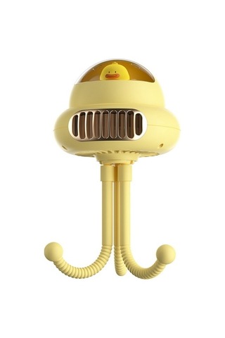 Ahtapot Fan El Usb Şarj Edilebilir Fan Döner Vantilatör Sallayarak Kafa Masaüstü Masa Taşınabilir Mini Fan C 6702 Renkli