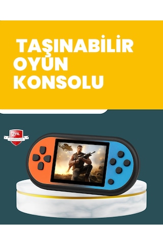 Mey İthalat 520 Oyunlu Mini Oyun Konsolu Hd Lcd Ekranlı