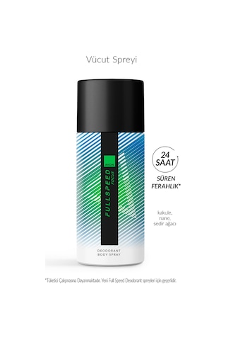Full Speed Focus Erkek Sprey Deodorant 150 Ml. Üçlü Paket