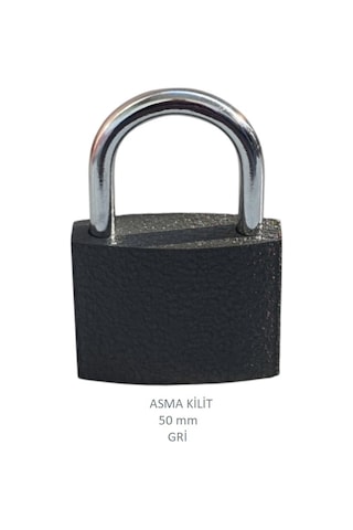 Adilon Asma Kilit, 50 Mm Gri