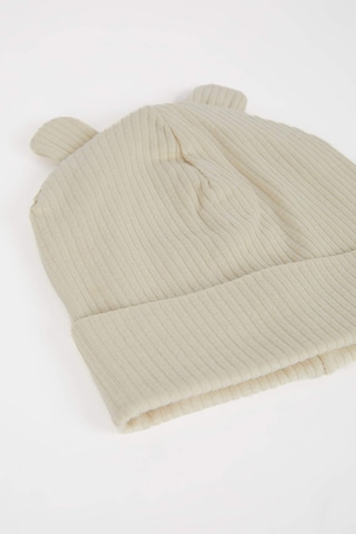 DeFacto Erkek Bebek 2'li Takım Fitilli Kaşkorse Bere Boyunluk C8548A524WNBG305 Bej