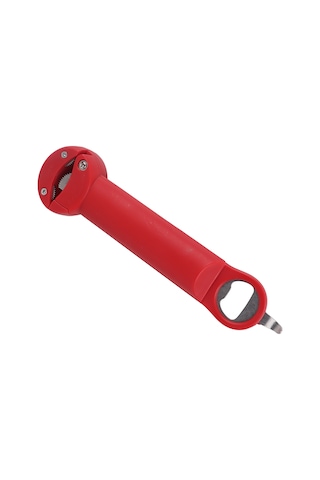 Xiyyadms Kırmızı Çok Fonksiyonlu Geri Çekilebilir Kavanoz Açıcı - Metal Dişli Tasarım, Kolay Kuvvet İle Kapağı Aç, Ev Gereci Kırmızı