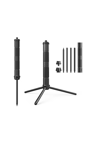 Geeksen Alüminyum Çok Amaçlı Dış Mekan Aydınlatma Ve Kamera Tripodu, 17 Cm Genişletilebilir, 74 G Hafif,野营 Ve Canlı Yayın İçin