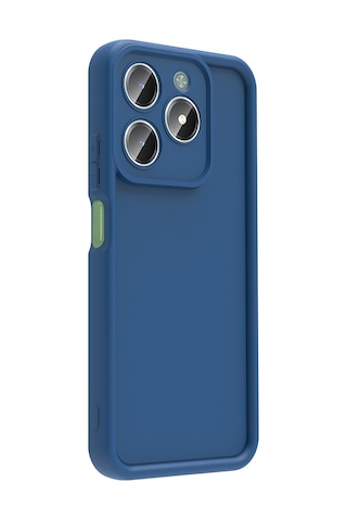 Biriva Home Realme C61 Kılıf Kamera Korumalı Ananas Kapak - Koyu Yeşil Koyu Yeşil