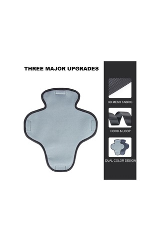 Neevoyu Motosiklet Kask İçi Bezi Gri Renkli Hızlı Kuruyan Ter Emici Süngerli Yıkılabilir 29.5x26.5cm