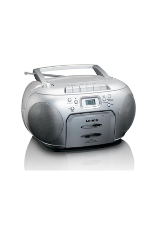 Lenco Scd-420 Sı - Taşınabilir Fm Radyo Cd Kaset Çalar Gümüş