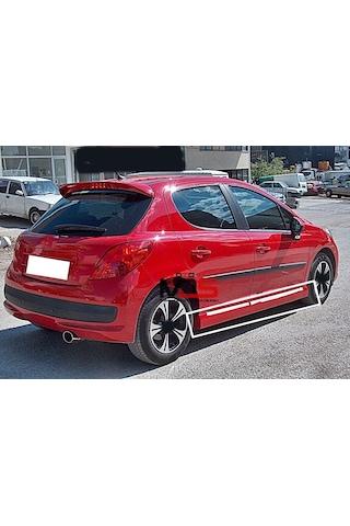 Dekorcars Peugeot 207 Marşpiyel Sağ Sol Takım Fiberglass Boyasız