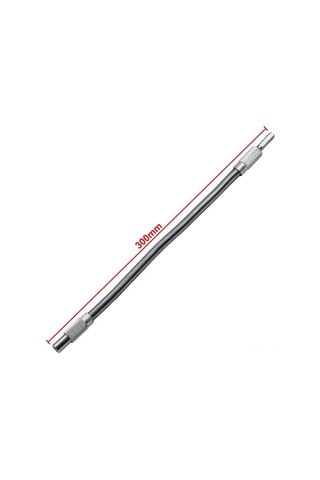 Qingmipy 300mm Esnek Vidalama Uzantısı, Elektrikli Matkap Ve Tornavida İçin Çok Amaçlı 1/4" Hex Shaft Metal Bağlantı Kolu - Dar Alanlar İçin Uygun