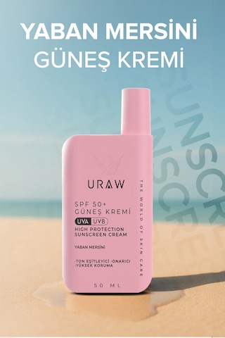 Uraw Pink Touch Blueberry Ton Eşitleyici Güneş Kremi SPF50+ 50 ML