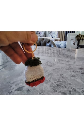 El Yapımı Noel Baba Şapkası Yılbaşı 3 Cm 5.5cm