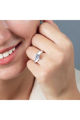 Starlight Diamond Pırlanta Montür Asimetrik 925 Ayar Gümüş Bayan (429505298)