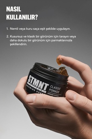 Stmnt Esnek Tutuş Doğal Parlaklık Klasik Saç Pomadı 100ml