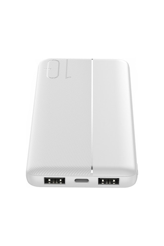 Wiwu Wi-p078 Essen Serisi Led Işık Göstergeli Taşınabilir Powerbank 10000mah Beyaz Beyaz
