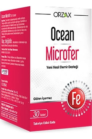 Ocean Microfer Takviye Edici Gıda 30 Tablet