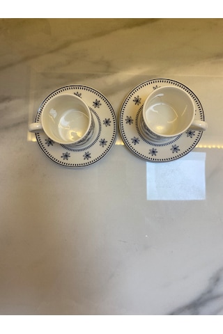 Ethnic New Bone 2 Kişilik Kahve Fincan Takımı 90 Ml