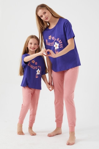Rolypoly Positive And Happy Mor Kadın Kısa Kol Pijama Takım 5274-33149 Mor