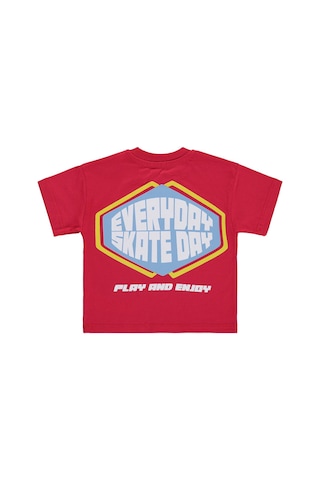 Civil Boys Everyday Skate 2-5 Yaş Tişört - Kırmızı Nar