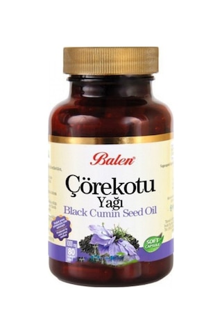 Balen Çörekotu Yağı Yumuşak Kapsül 1380 MG 80 Kapsül 3 Adet