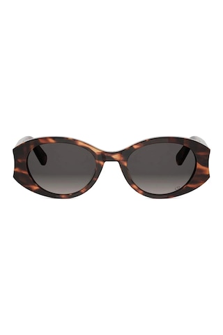 Dior Glow B3ı Cd 40258ı 25a1 54b 51-20-140 Havana Oval Kadın Güneş Gözlüğü Kahverengi