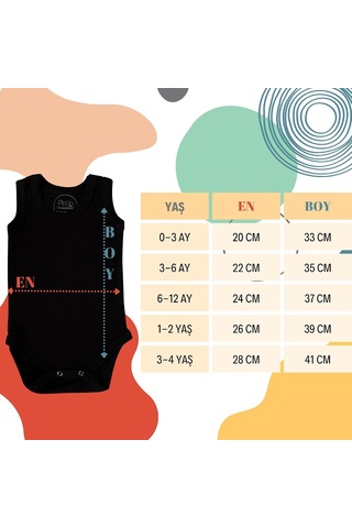 Tr 3'lü Bebek Zıbın Seti 100% Pamuklu Ribana Çıtçıtlı Atlet, Body Zıbın Unisex 3 Adet
