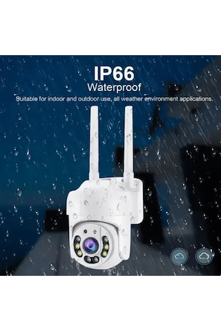 Xuweiwei Outdoor Wifi Guvenlik Kamerası White 360 Derece Pan Tilt Hareket Algılama Iki Yönlü Ses Renkli Usb Güçlü 24ghz Kablosuz