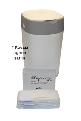 Tommee Tippee Twist Ve Sangenic İle Tam Uyumlu Yerli Malı Çöp Poşeti - 3 Lü Yedek Poşet - Kovasız